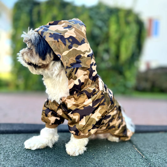 Camouflage Dog Raincoat